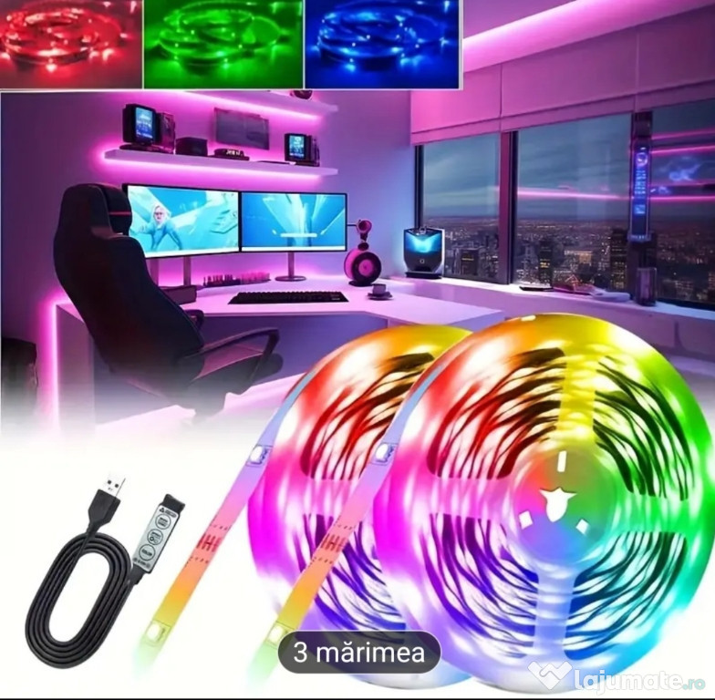 Rola leduri colorate 5m