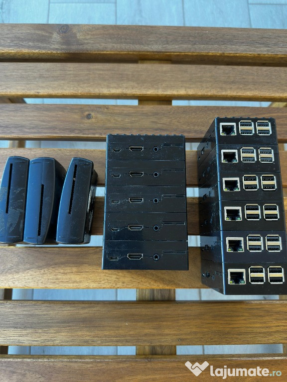 Raspberry Pi 4 si Pi 3 cu carcasa aluminiu + card si incarcator