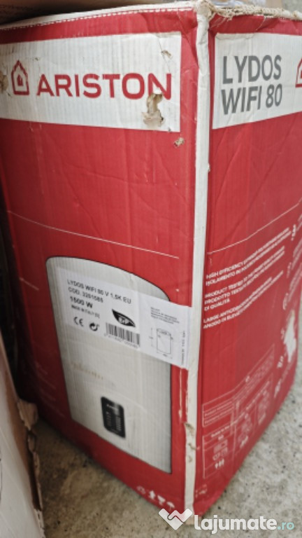 Boiler electric Ariston Lydos WiFi 80V – 1.5kW, ca nou