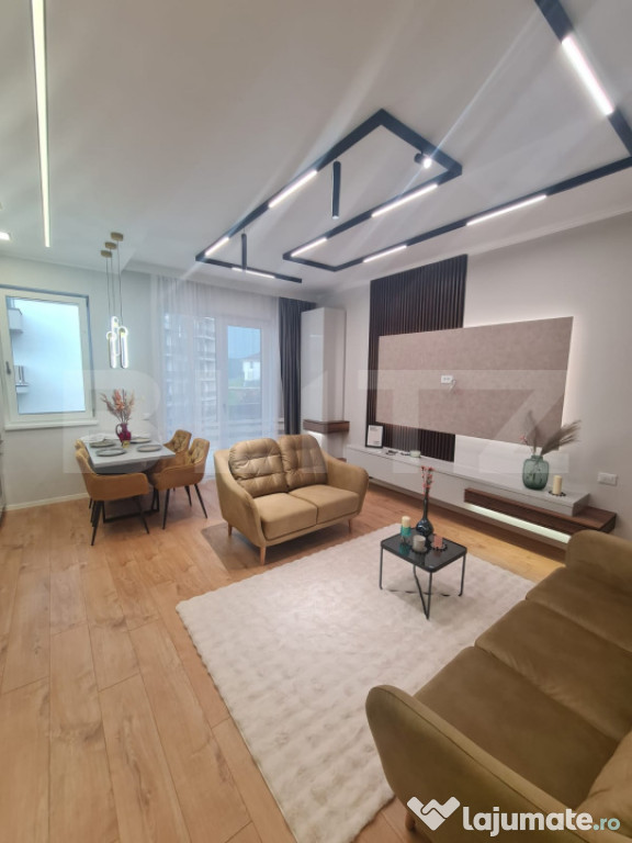Apartament mobilat si utilat, terasa, parcare subterana, lif