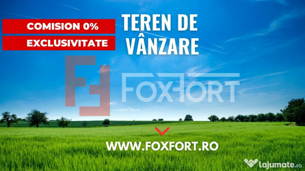 COMISION 0% Teren intravilan 888 mp cu toate utilitatile - M