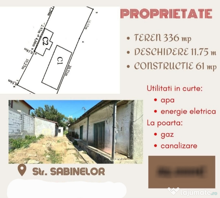 Vând Casa Pe Str. Sabinelor În Tulcea