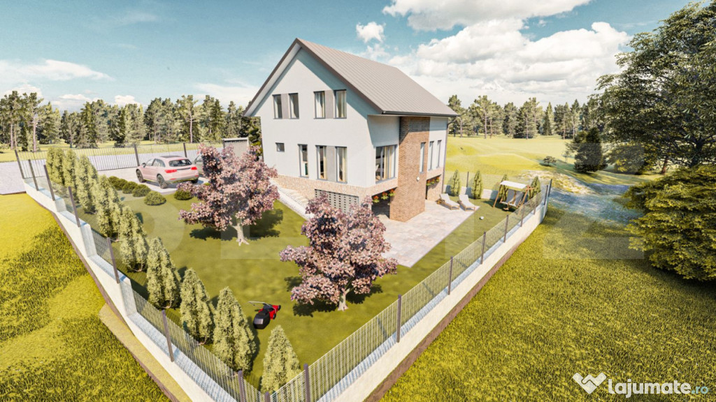 Casă Premium Individuală – Chinteni, 215 mp utili, teren