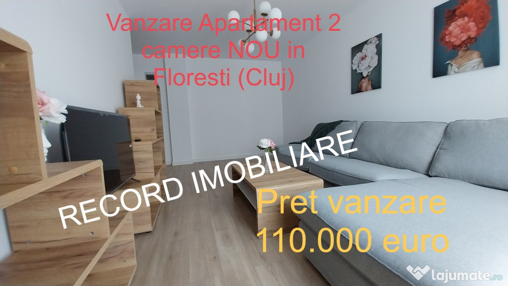 Apartament 2 camere, finisaje si mobilier Nou Floresti