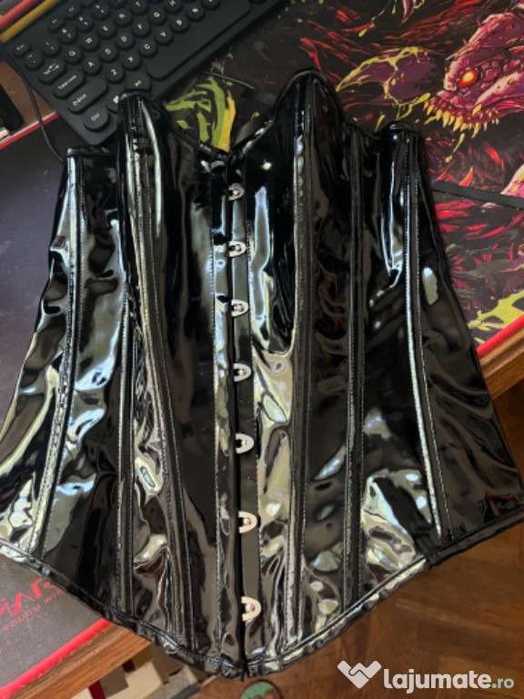 Corset negru latex