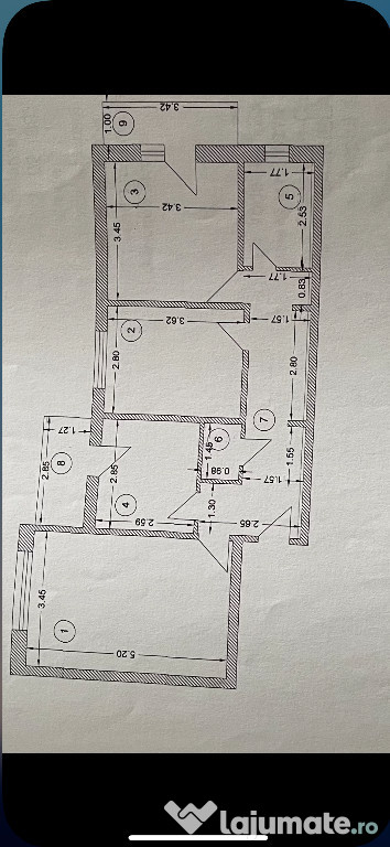 Vând apartament 3 camere