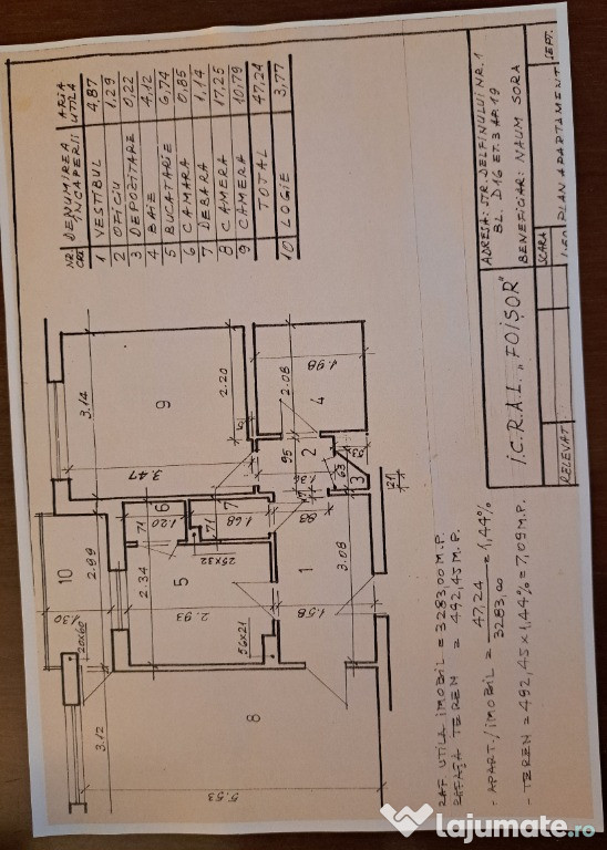 Apartament 2 camere decomandat