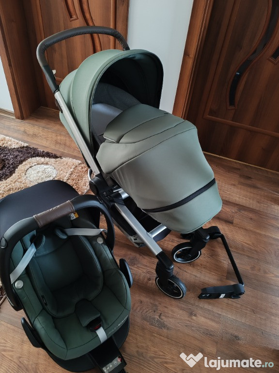 Cărucior Joolz Hub + scoică Maxi-Cosi + bază ISOFIX