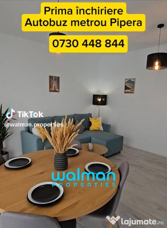 Apartament 2 camere Tunari - prima inchiriere
