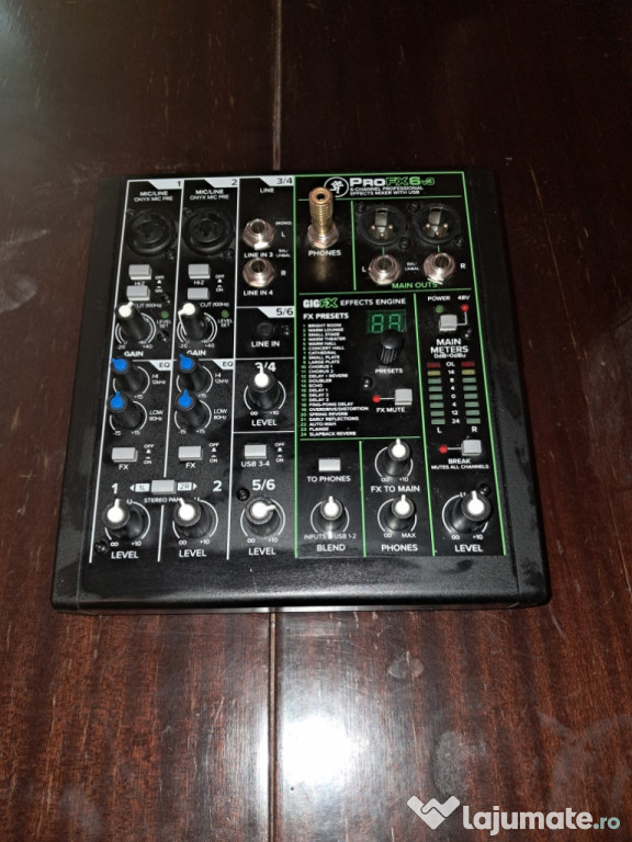 Kit complet profesional streaming live/TikTok/podcast-Mackie ProFX6 V6
