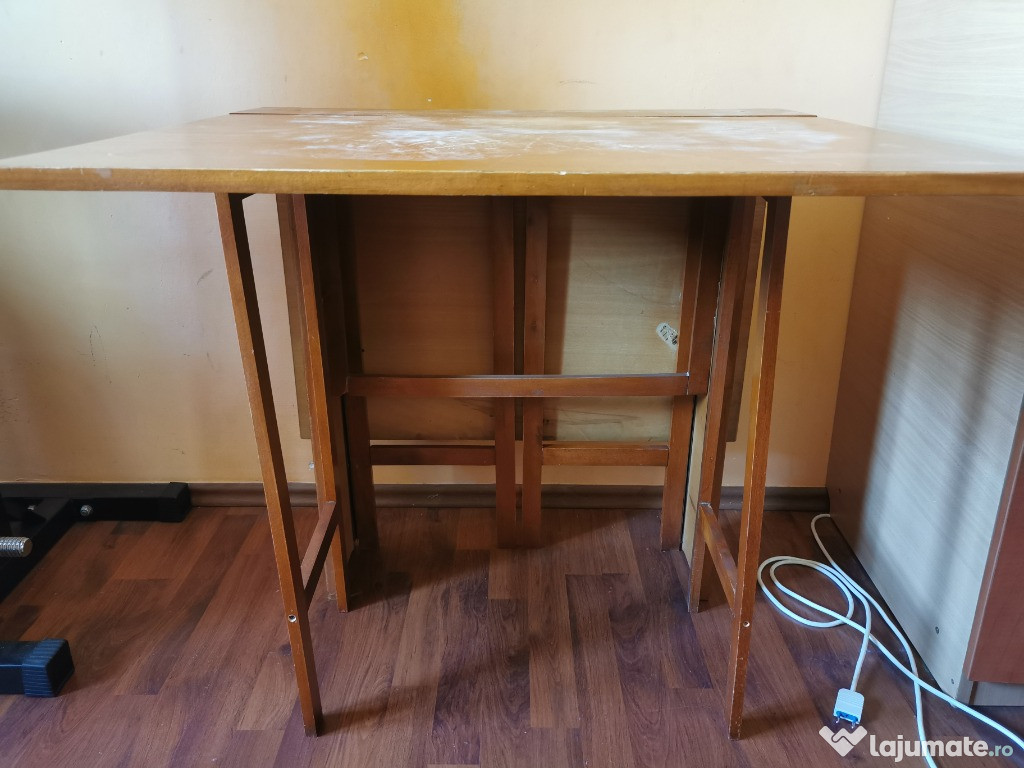 Mobila veche ptr restaurare scaun, cuier lemn thonet, masa pliabila