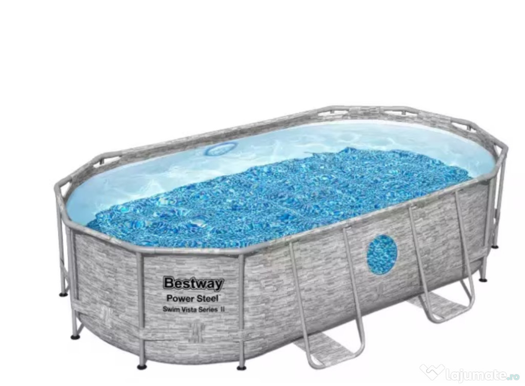 Vand piscina Bestway, Power Steel Swim Vista , 4.27m x 2.50m x 1.00m
