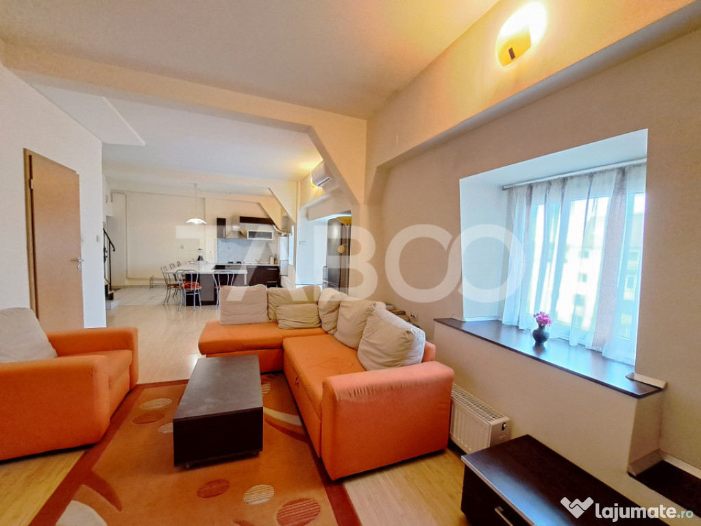 Apartament 3 camere 2 bai 80 mp utili mobilat si utilat zona