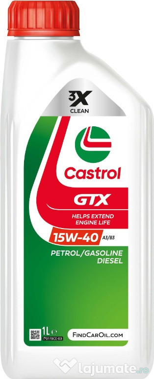 CASTROL GTX 15W-40 A3/B3- 1L 15F627