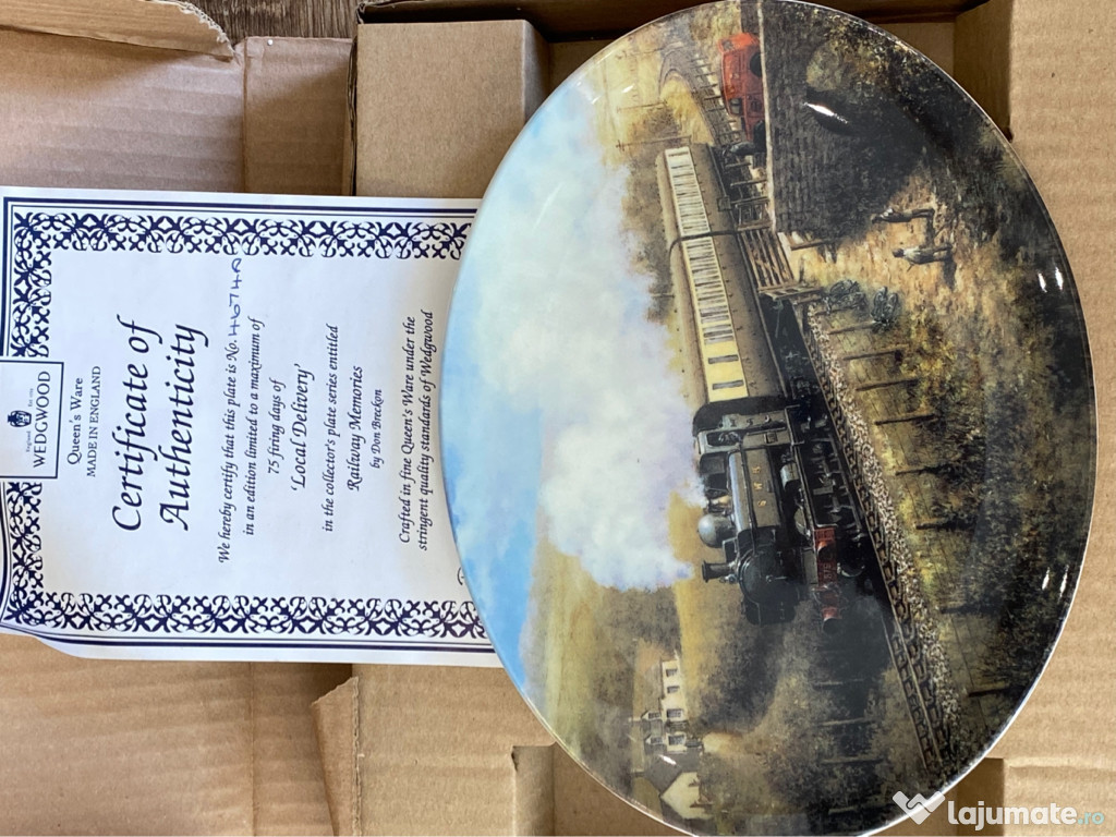 Farfurii de colecție cu certificat și agățătoare