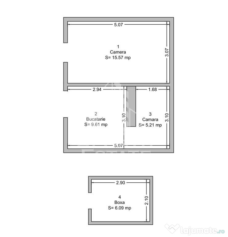 Apartament pretabil birouri, 30 mp, Piata Unirii
