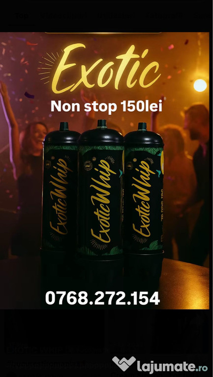 Butelii Azot Exotic Whip N2O Original Non stop