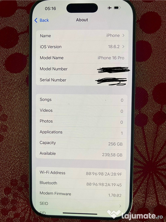 IPhone 16 pro 256gb