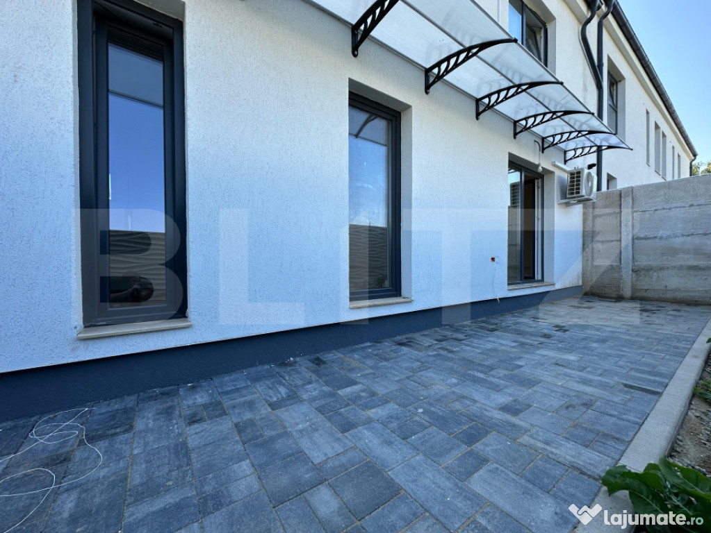 Apartament cu 2 camere de închiriat, cu terasă, garaj și