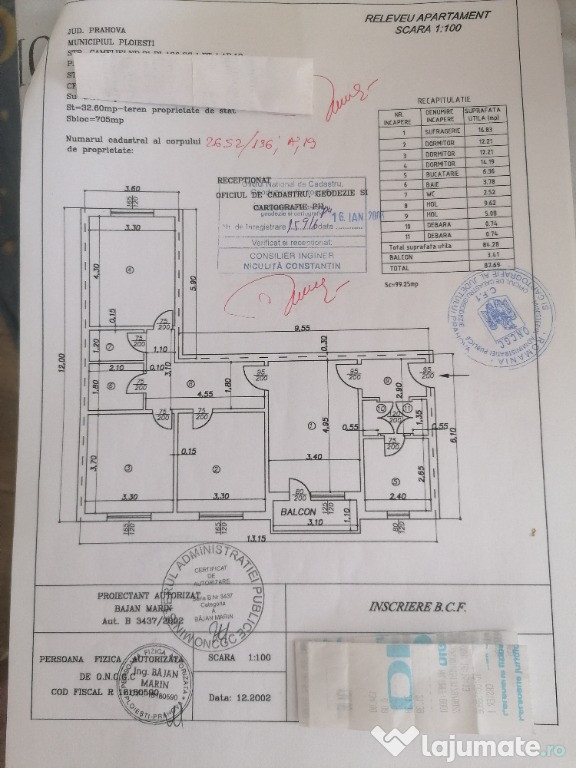 Vanzare apartament 4 camere