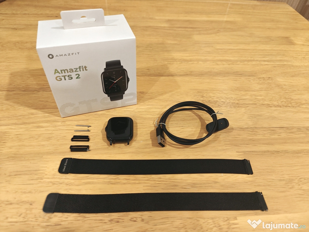 SmartWatch Amazfit GTS 2, Aluminiu, Wi-Fi, Bluetooth, senzor PPG si Sp