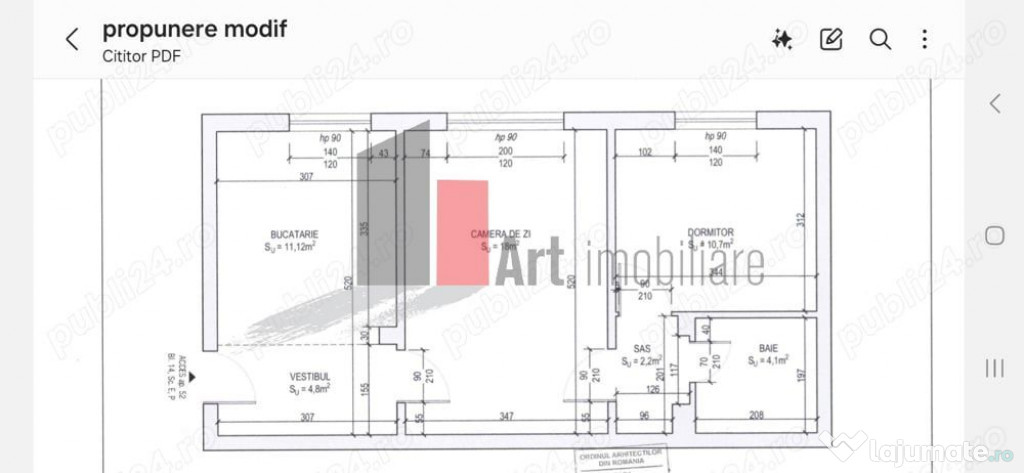 Vânzare apartament 2 camere semidecomandat Drumul Găzar...