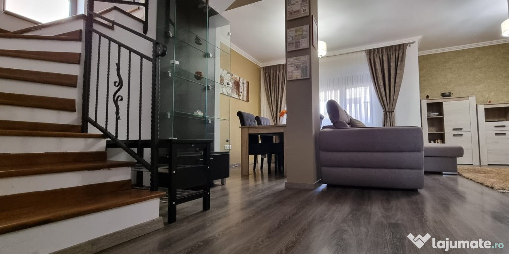 Casă 3 dormitoare, mansarda, curte, parcare–Popesti Leordeni