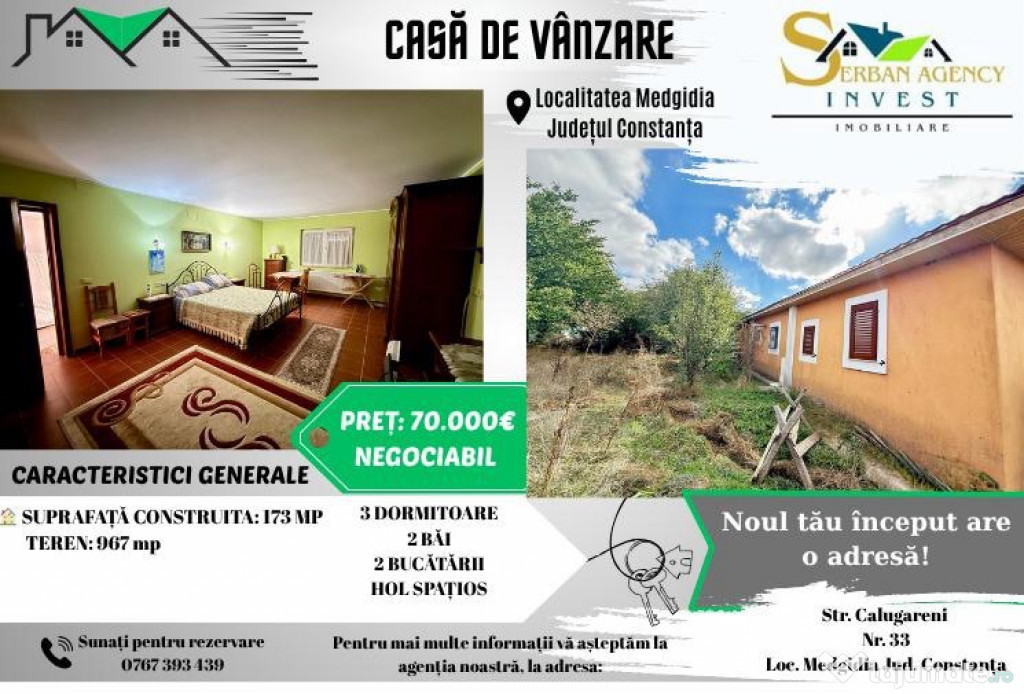 Casă de vânzare – Valea Dacilor