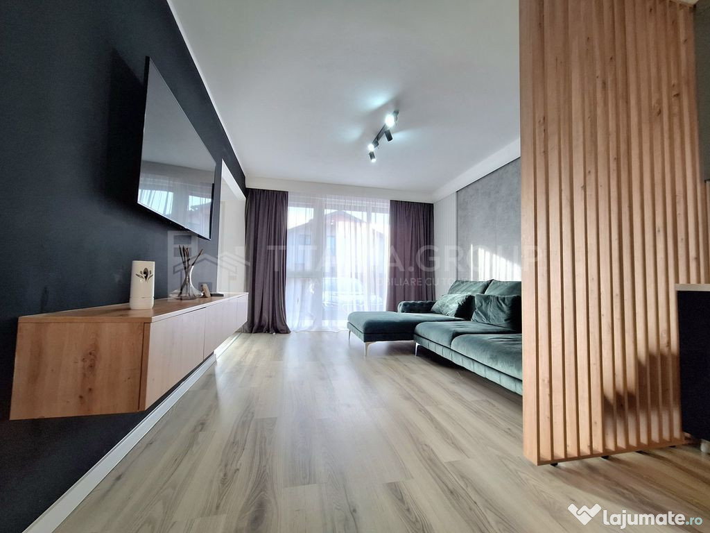 Vila modern mobilata 3 camere, 2 bai, 2 locuri parcare, S...