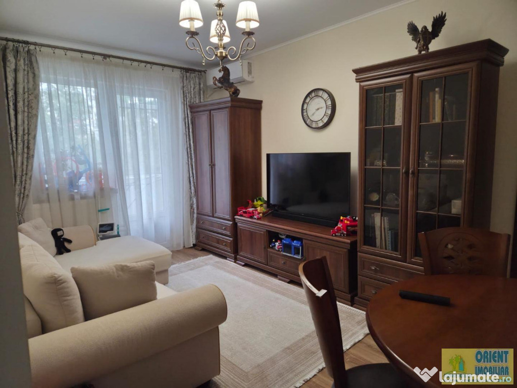 Tomis Nord, apartament 3 camere, etaj 1, gaze, mobilat, renovat