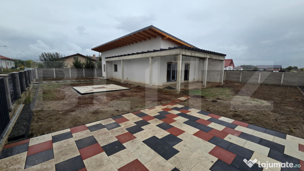 Casă pe un singur nivel, 600 mp teren, deschidere la 2 str?