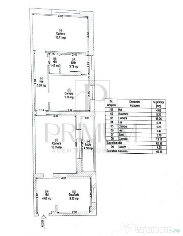 DACIA - 3 CAM - CENTRALA - BLOC IZOLAT - RENOVAT - ZONA LINI