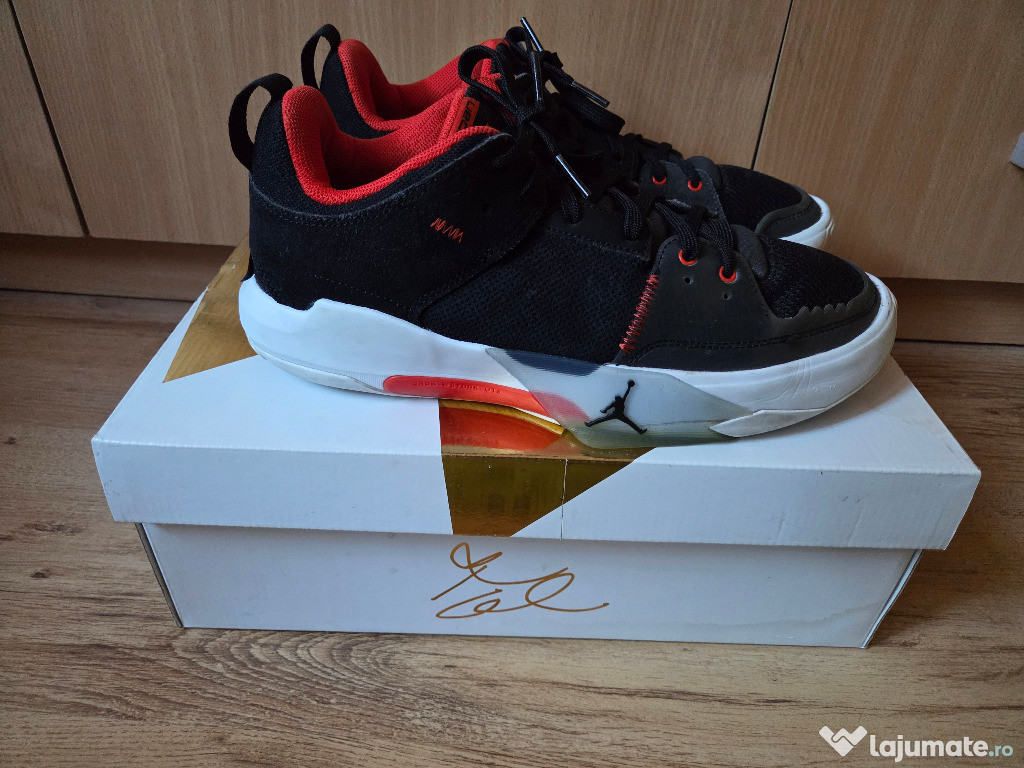 Ghete Air Jordan One Take 5 "Black Habanero Red", marimea Eur 43/ UK 8