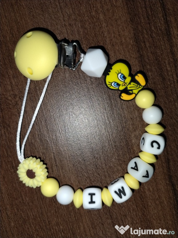 Lanțișoare personalizate pentru suzeta cu orice nume