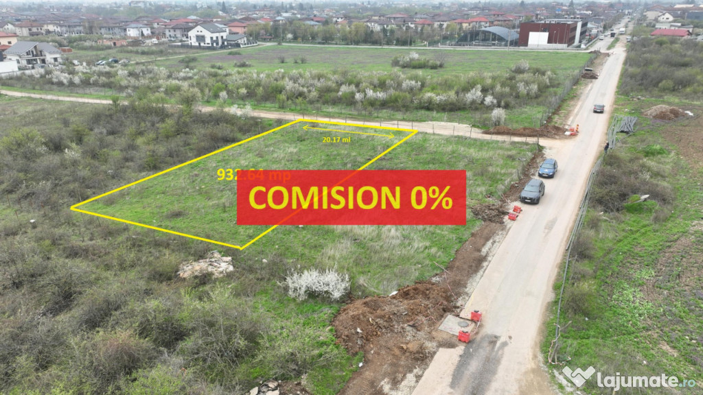 Mogosoaia | Teren intravilan | Suprafata: 932.64 mp cu desch