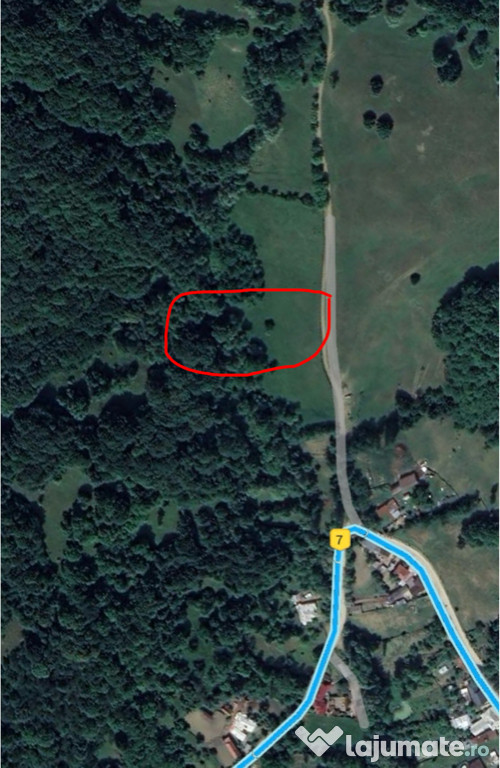 Teren vanzare sat Sultanu, comuna Visinesti, jud. Dambovita