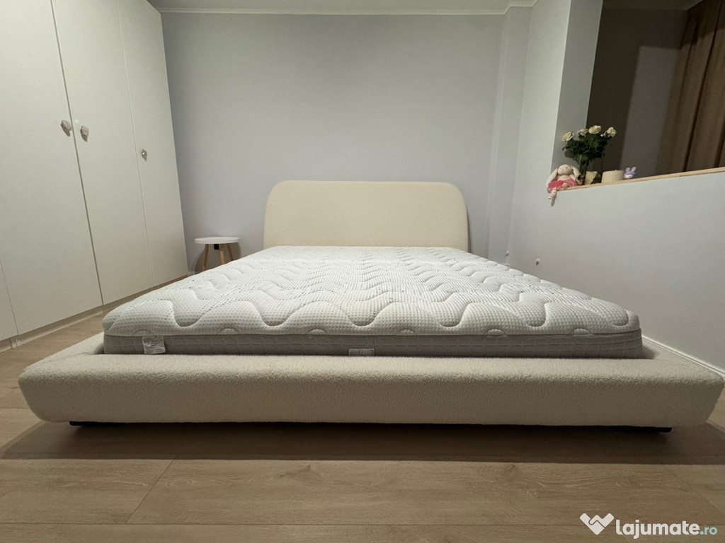 Pat boucle 180/200 + saltea Magniflex Magnistrech 180/200