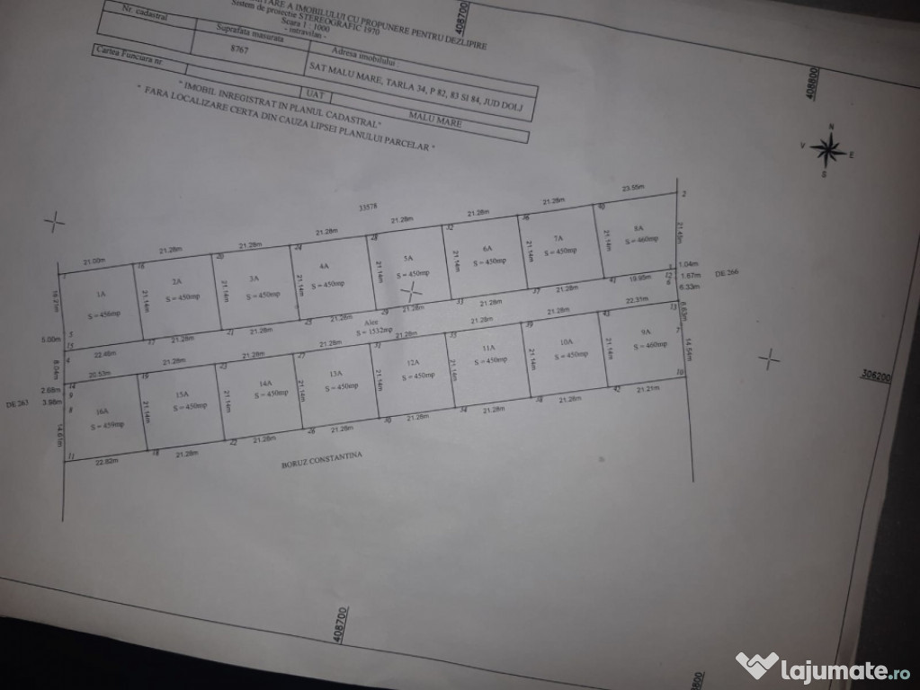 Teren intravilan Malu Mare, 400 mp, vedere panoramica