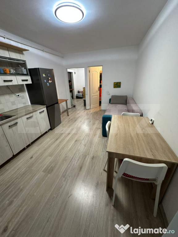 Apartament 2 camere, 43 mp, terasă 31 mp, mobilat, parcare