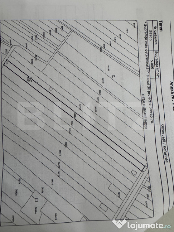 Teren 5000 mp, deschidere 13ml, Bals