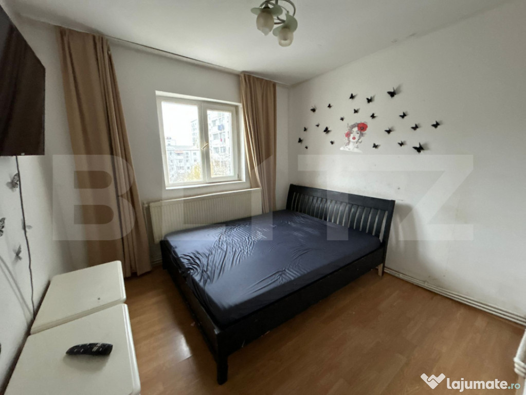 Apartament 3 camere semidecomandat, 54 m², etaj 4/4 – Car