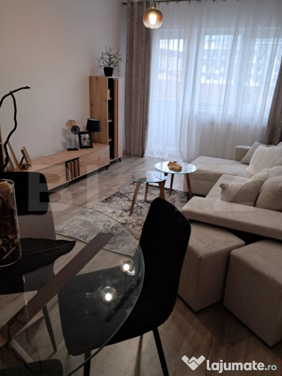 Apartament 2 camere decomandat, mobilat la cheie, 55,55 mp u