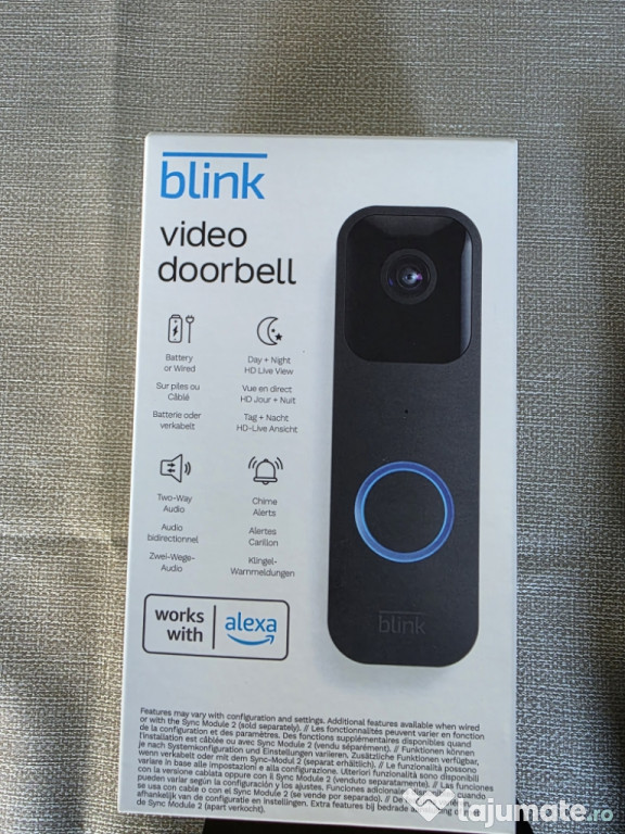 Interfon blink cu carcasa pentru montare