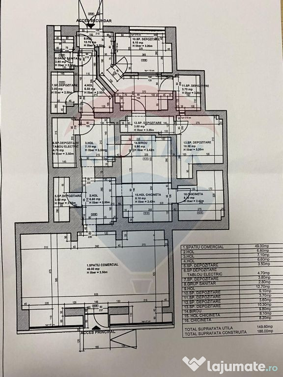 Spațiu comercial de 149.6mp de închiriat în zona Pante...