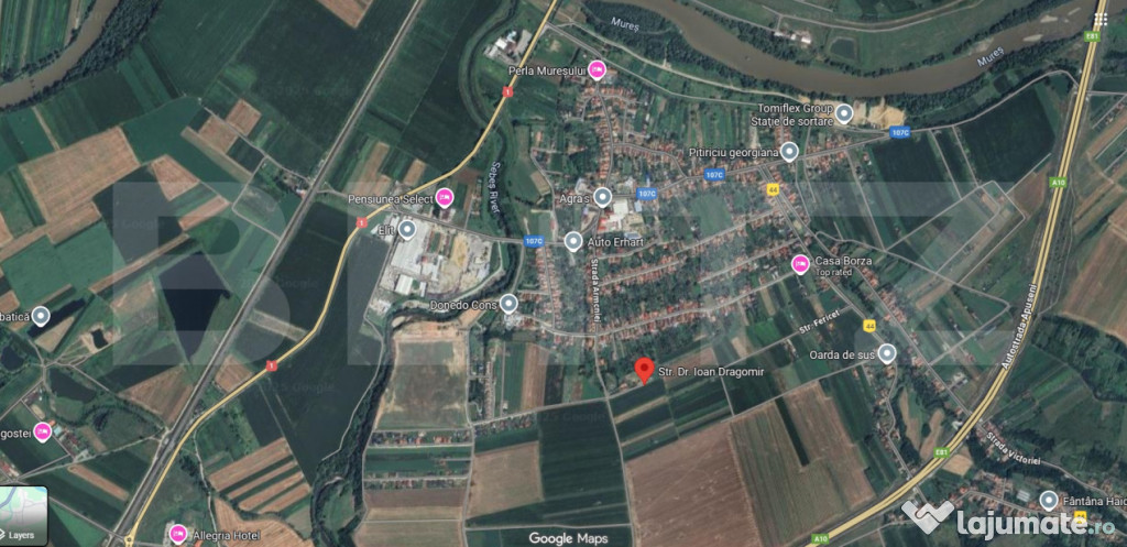 Teren cu vedere panoramică, 1000 mp, Oarda