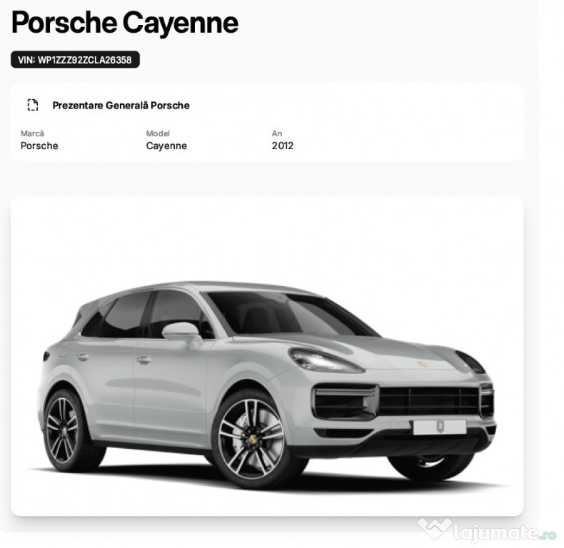 Porche Cayenne 3.0 Diesel V6