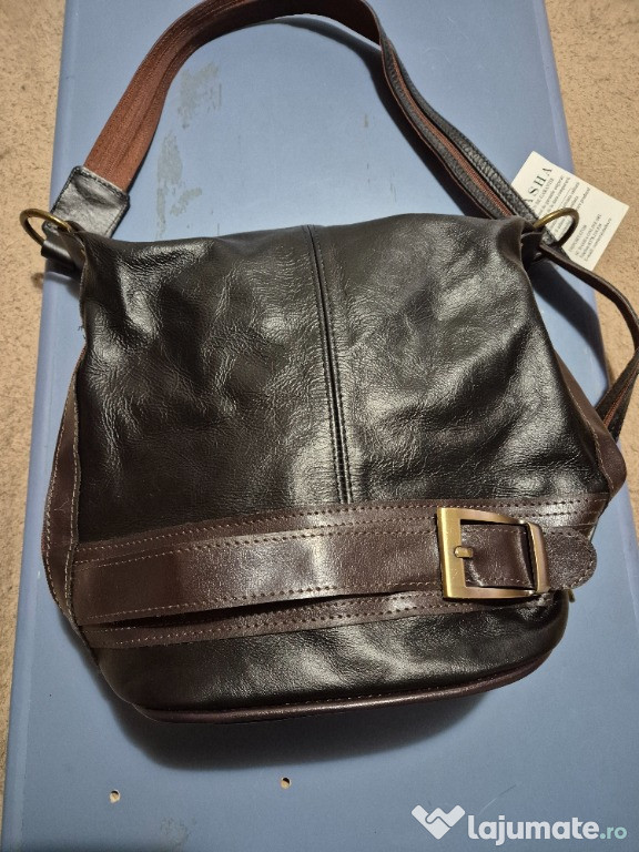 Geanta DASHA / mini rucsac, noua, piele naturala