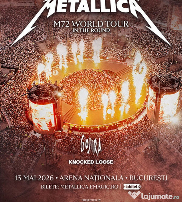 Vând 4 biletele la Metallica