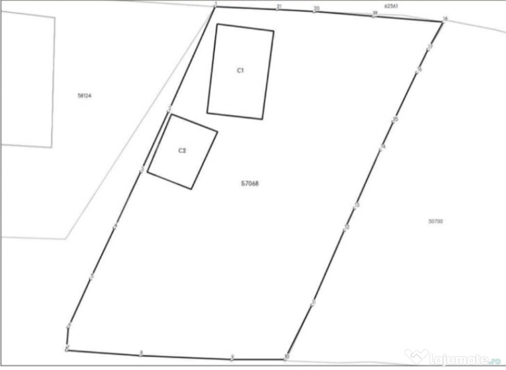 Teren intravilan de vanzare, 940 mp – Ocna Dej