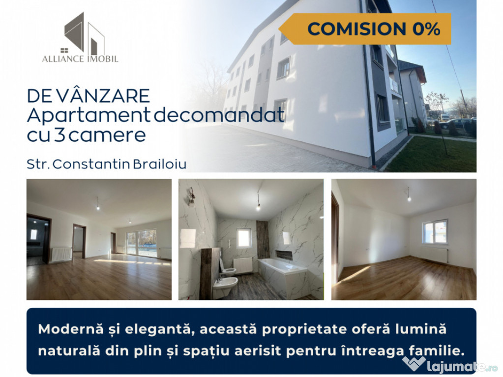 Apartament Nou 4 Camere -Fără Comision